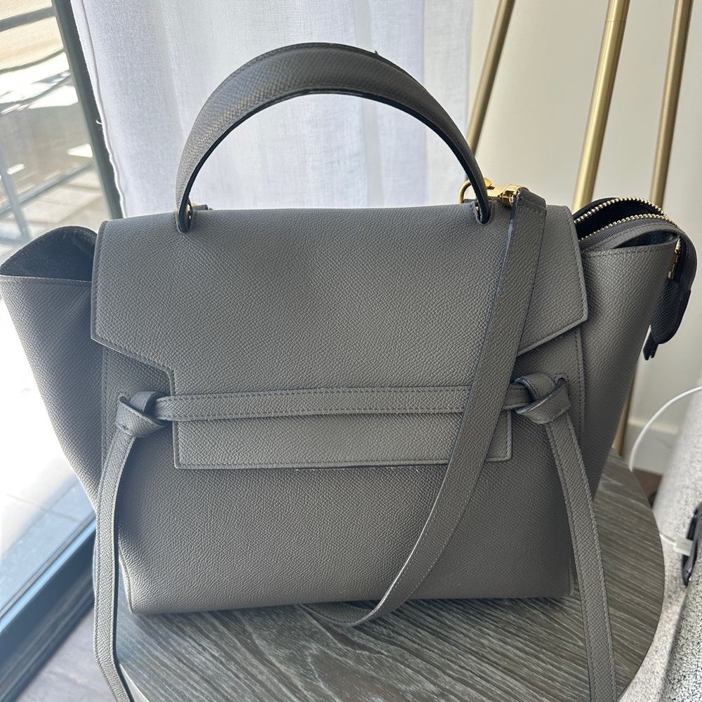 Celine Mini Belt Bag Grey
